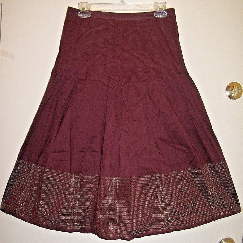 Pleated Top Brown Fun Summer Skirt